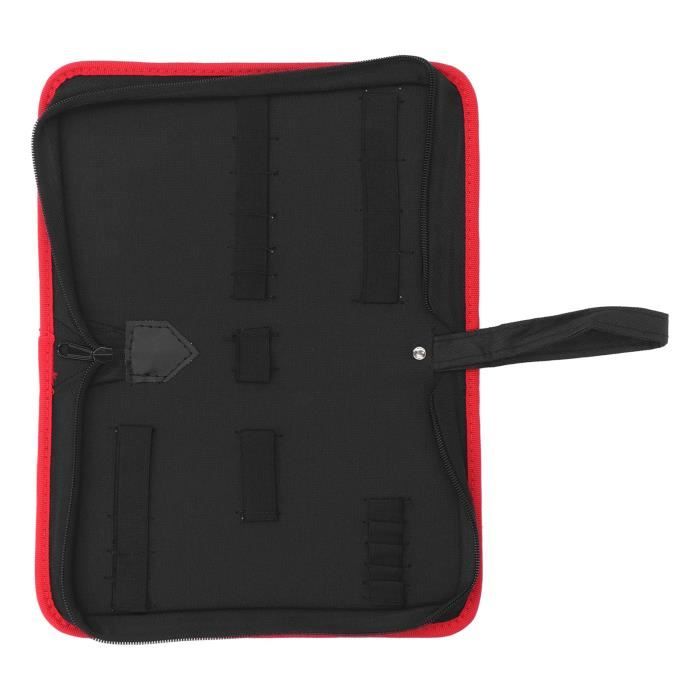 Pochette à Outils Roulante ROCKCOON – 16 Poches, Tissu Oxford Bleu – Organisateur De Clés