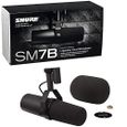 Shure SM7B Microphone Dynamique Voix pour le Broadcast, le Podcast et lenregistrement, Micro de Studio XLR pour la Musique et la P-1