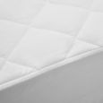 FAE Couvre-matelas matelassé avec un rembourrage de 300 g/m² microfibre en polyester Blanc 90x200 cm Lourd-1