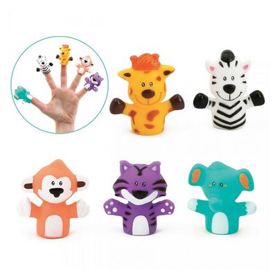 LACHT – 8 Mini-marionnettes Doigt D’honneur – Vinyle Réaliste, Main Gauche/droite, OK, Poing – Blagues, Halloween, Animaux