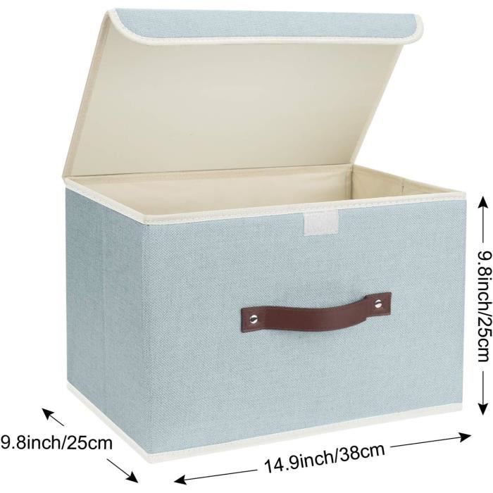 Boîte de rangement jouet avec couvercle 24 litres - Bleu | Leroy Merlin