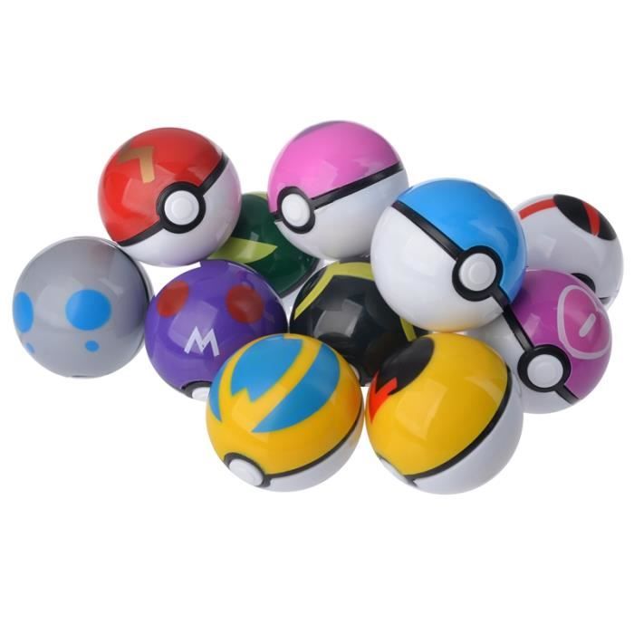 Pokémon – 1 boîte de 12 balles Poké, jouets pour enfants de petite taille  4,8 cm, il y a un dans chaque balle,Pokémon，Pokéball