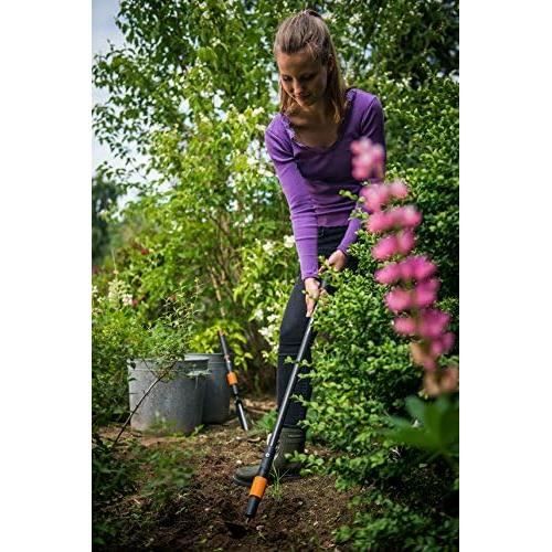 Serfouette Multifonction Fiskars QuikFit Panne Et Langue - Outil Jardin Polyvalent En Acier