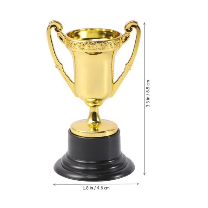 Coupe trophée en métal - Tasses de trophée de récompense en or - Grande  tasse de trophée de