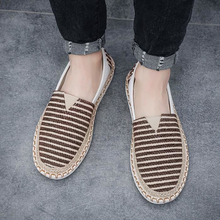 Espadrille Homme en Toile Confortable A ration R sistant l usure