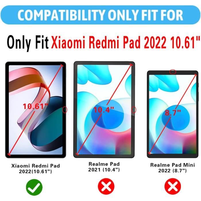 Étui À Rabat Pour Xiaomi Redmi Pad 10.61 Pouces, Housse De