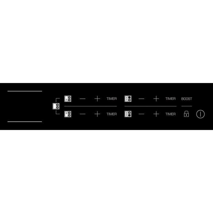 Table De Cuisson Induction SAUTER SPI6467B - 60cm, 4 Feux, Noir - Encastrable - NEUF