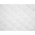 FAE Couvre-matelas matelassé avec un rembourrage de 300 g/m² microfibre en polyester Blanc 90x200 cm Lourd-2