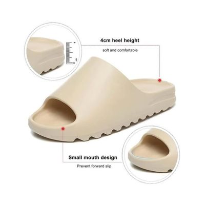 Pantoufles Antidérapantes APIKA Pour Homme Et Femme - Semelle Foam Douce - Intérieur/extérieur - Gris Taille 40/41