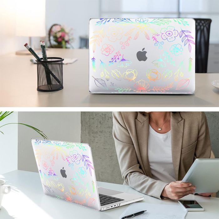 Eleger Coque Pailletée Compatible Avec MacBook Air 13 Pouces M4 M3 M2 [Couleur Assortie Au Mac], Versions 2025 2024 2022, Protection Rigide En Plastique Pour MacBook Air 13,6 Pouces, Lumière Stellaire