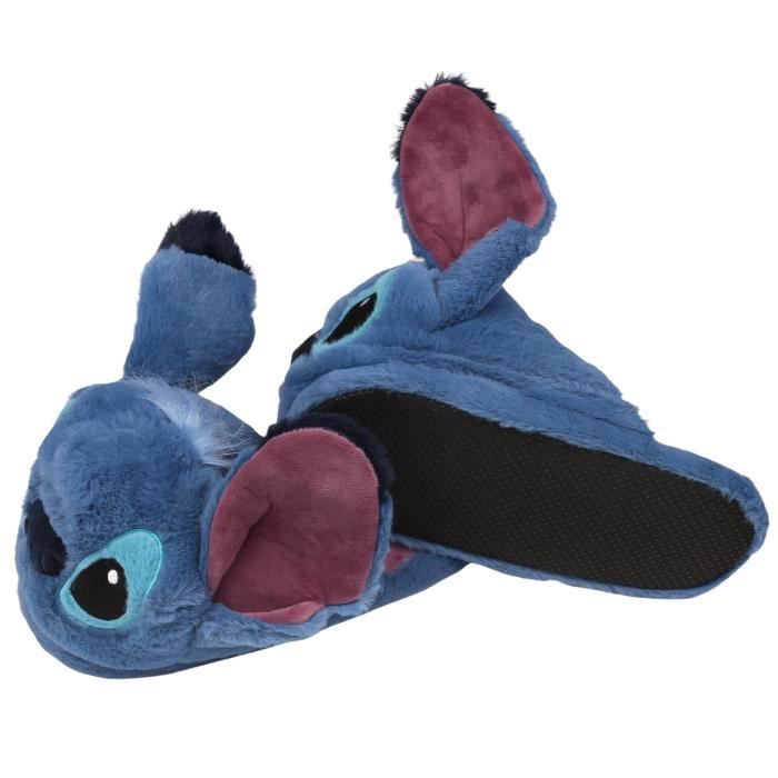 Acheter Chausson Stitch Disney | Chaussons Stitch Bleu avec Tete à pas cher  : Adulte & Enfant (Homme & Femme)