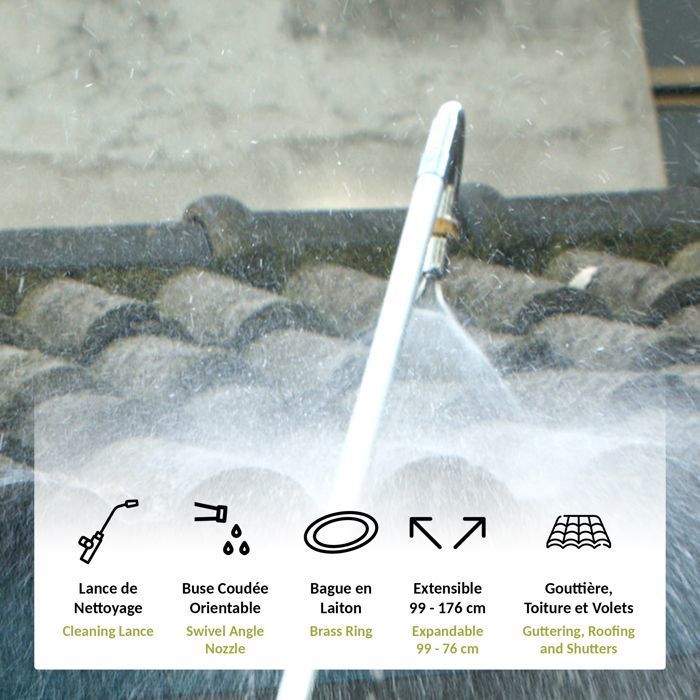 Outil De Nettoyage De Gouttière Avec Anche Extensible – Grattoir Pour