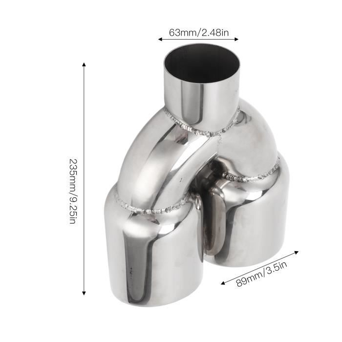 Pot D'echappement,Tube D'échappement Universel 63mm-101mm,1-2 Pièces,Tube D'échappement 2.5 "-4