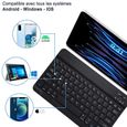 Clavier sans Fil Bluetooth AZERTY pour Tablette Android Samsung / Lenovo /Huawei-3