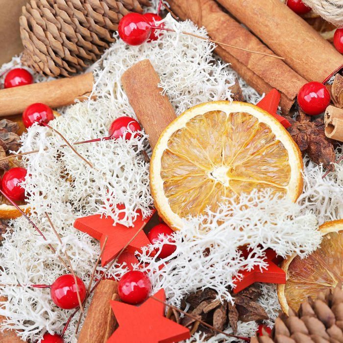 Tranches D'Orange Séchées Déco Naturelle – Lot De 50 – Diamètre 4-5,5 Cm – Pour Couronnes De L'Avent, Pot-Pourri