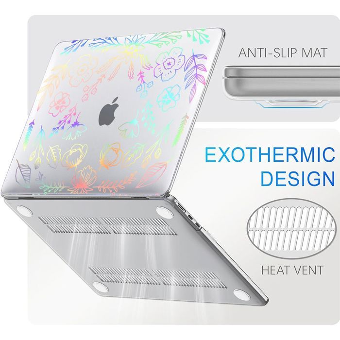 GPXIIZ Coque Compatible Avec MacBook Air 13.6 Pouces M4 M3 M2 2025