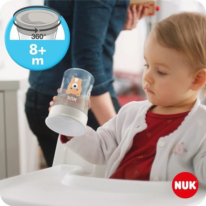 Tasses d'apprentissage NUK - Lot de 2 - Magic Cup 360 Mickey - 230ml - 8M+  - Cdiscount Puériculture & Eveil bébé