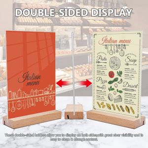 SHINEOFI 4pièces Support De Transparent Acrylique Lot De Support Avec Ledge Pour Bibliothèque Magasins Et De