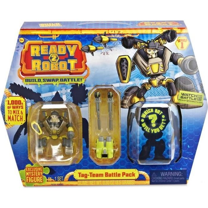 SPLASH TOYS 1 Capsule Ready 2 Robots Battle Pack Survivor - 4 Surprises