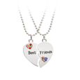 Collier Fantaisie Argenté Necklace Coeur Ciselé Heart Chic Mode Femme Fille Mode