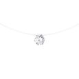LOVA LOLA VAN DER KEEN - Collier Solitaire - Joaillerie Prestige - Diamant de Synthèse - Argent Massif 925 Millièmes - Bijou Femme-0