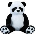 Panda géant XXL Cuddly 100 cm en Peluche Grand Animal en Peluche Panda veloutée - pour l'amour-0