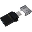 Kingston DataTraveler DTDUO3G2 microDuo3 G2 128Go Clé microUSB et USB Type-A ports pour Android OTG Noir-0