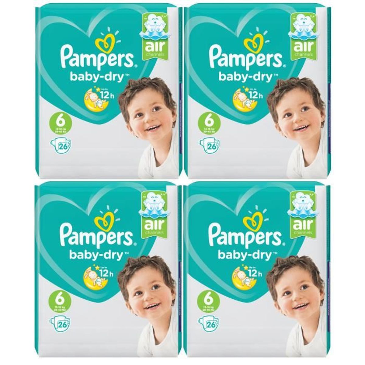 Pampers Baby Dry Taille 6 Extra Large 1318kg 104 Couches Cdiscount Puériculture & Eveil bébé