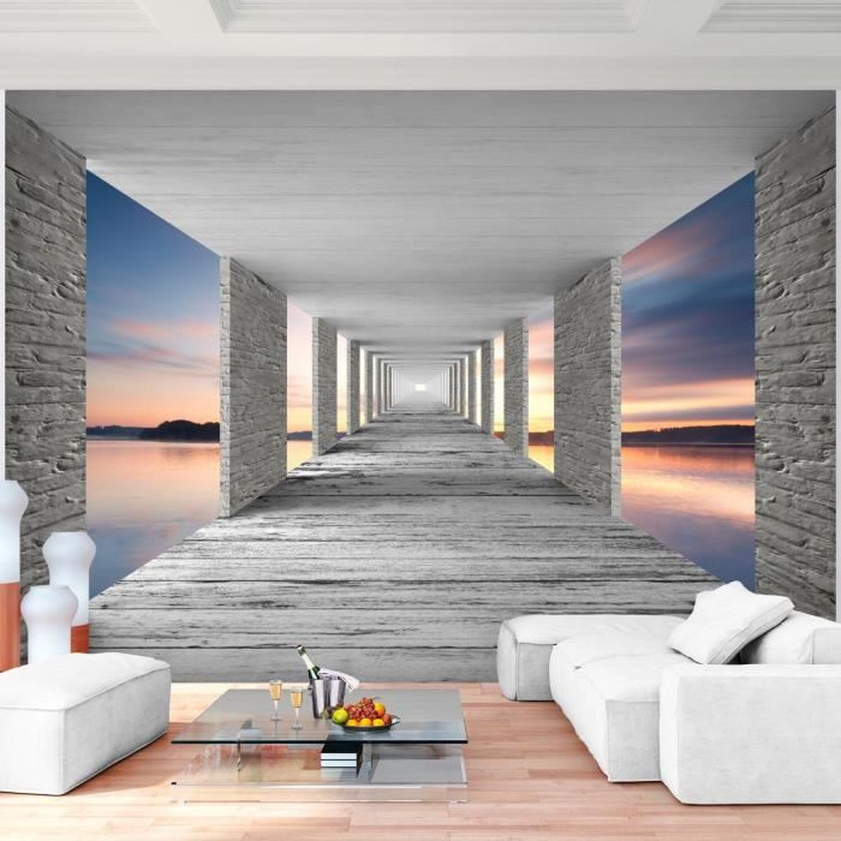 Papier Peint Intissé MUR D'ART 150 Cm X 250 Cm | Tapisserie Murale XXL Poster