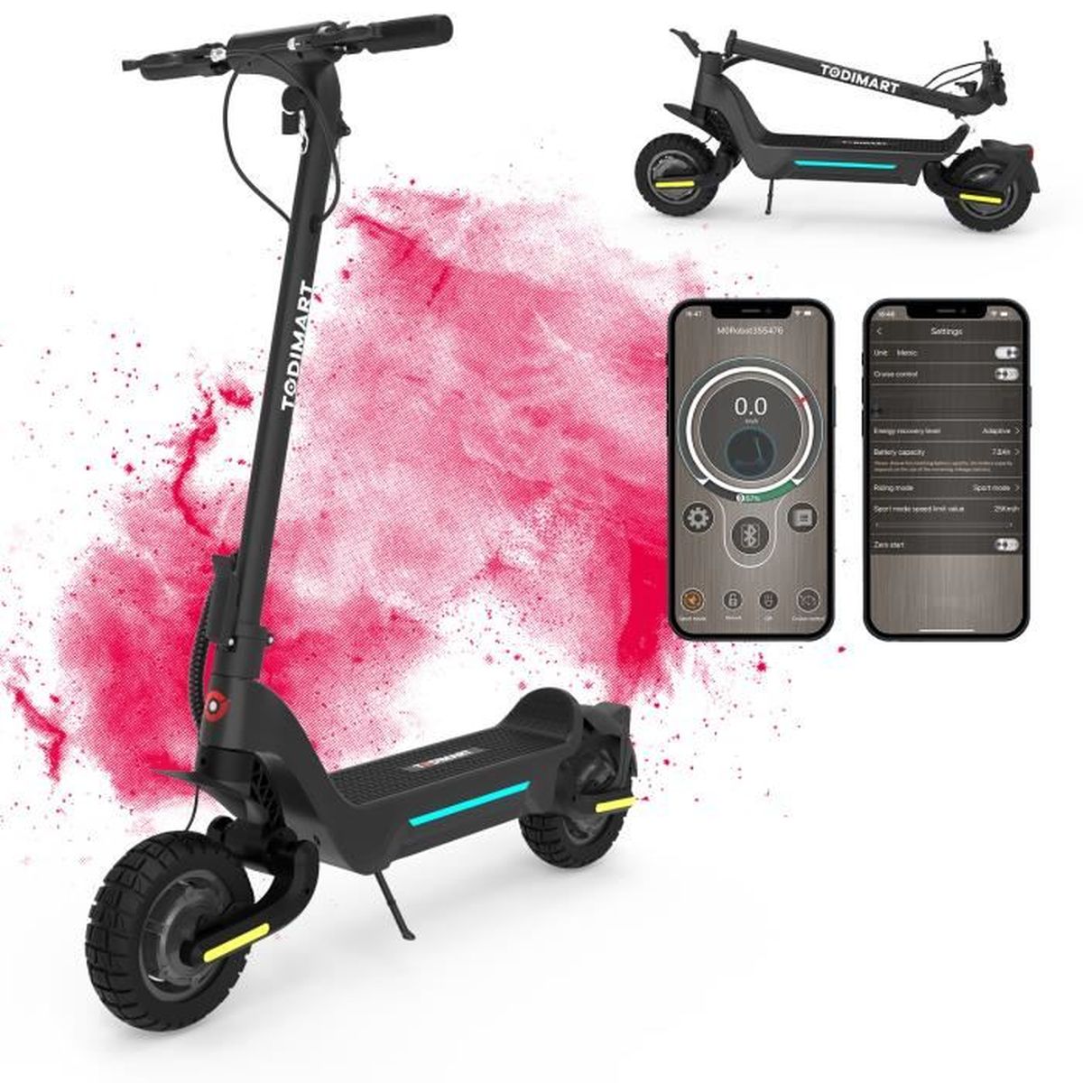 UWITGO Trotinette Electrique Adulte, Trottinette Électrique pour Adultes oteur 350W 25 k/h
