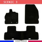AUTO-SWEET Tapis de voiture - Sur Mesure pour SCENIC 3 (2009 - 2016) - 3 pièces - Tapis de sol antidérapant pour automobile