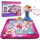 KATOOM Tapis de danse, tapis de jeu rythmique avec lumières LED, volume réglable, 5 modes de jeu, Cadeaux de Noël pour filles de 3 à 12