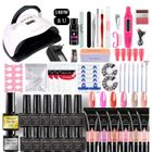 PASSIONOVA INN kit lampe Uv ongles gel 180W Avec colle d'extension et du vernis à ongles lampe UV sèche ongles kit ongle gel UV vernis à ongles