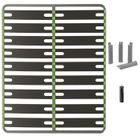 ALTOBUY AltoSenso - Pack Sommier 2x9 Lattes 160x200cm + Pieds Gris + Pied Central