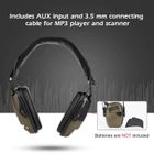 BRAND Sport Amplification sonore Prise de vue électronique Casque anti-bruit Chasse Casque anti-bruit ArmyGreen-KOE