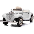 BENEO Voiture electrique pour enfant Mercedes-Benz 540K, blanc, contrôle parental local par volant, télécommande 2.4Ghz, batterie 12V14AH