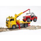 BRUDER - 2750 - Camion Depannage Man + Portique Et Jeep Echelle 1/16eme - 49,5 cm