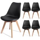HOME DESIGN INTERNATIONAL 4 chaises BREKKA design contemporain nordique scandinave super qualité