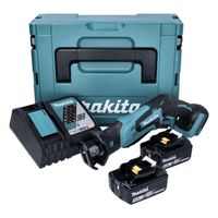 Makita DJR 185 RTJ Scie sabre Recipro sans fil 18 V + 2x Batteries 5.0 Ah + Chargeur + Coffret Makpac