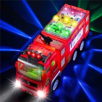 Camion de pompier électrique Vente de lumières Lumières de camion de pompier musicales Jouets universels Jouets pour enfants