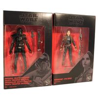 Star Wars The Black Series - Lot de 2 figurines d'action Jyn Erso et Death Trooper
