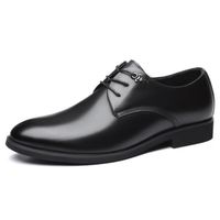 Derby Cuir Chaussure Hommes - Marque - Modèle - Noir - Homme - Type de talon plat