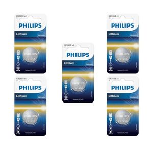 PILES 5 piles Philips CR2450 - 