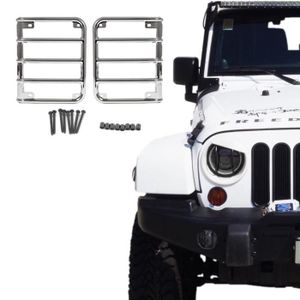 PHARES - OPTIQUES Chrome - Couvercles de feux arrière pour Jeep Wran