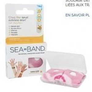 PARAPHARMACIE NUTRITION Sea-Band Enfant Bracelet Anti-Nausées Rose 2 Unité