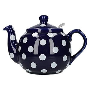 London Pottery 73402 Farmhouse Th/éi/ère en c/éramique avec infuseur Motif feuilles