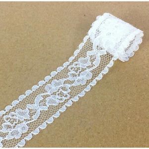 environ 9.14 m 7 cm Blanc élastique dentelle crochet ruban mariage robe de mariée couture 10 Yd