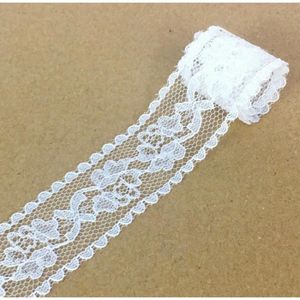 Blanc 5 yds 1/" Argent Métallisé Bord Gros-Grain Ruban Mariage Fête Décoration
