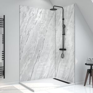 5 mm Pergamon salle de bains en marbre PVC Revêtement en plastique douche panneaux muraux Humide Mur 