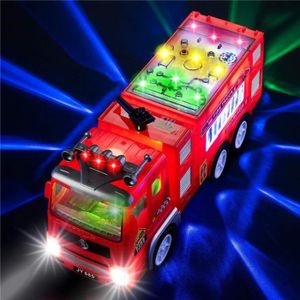 VOITURE À CONSTRUIRE Camion de pompier électrique Vente de lumières Lum